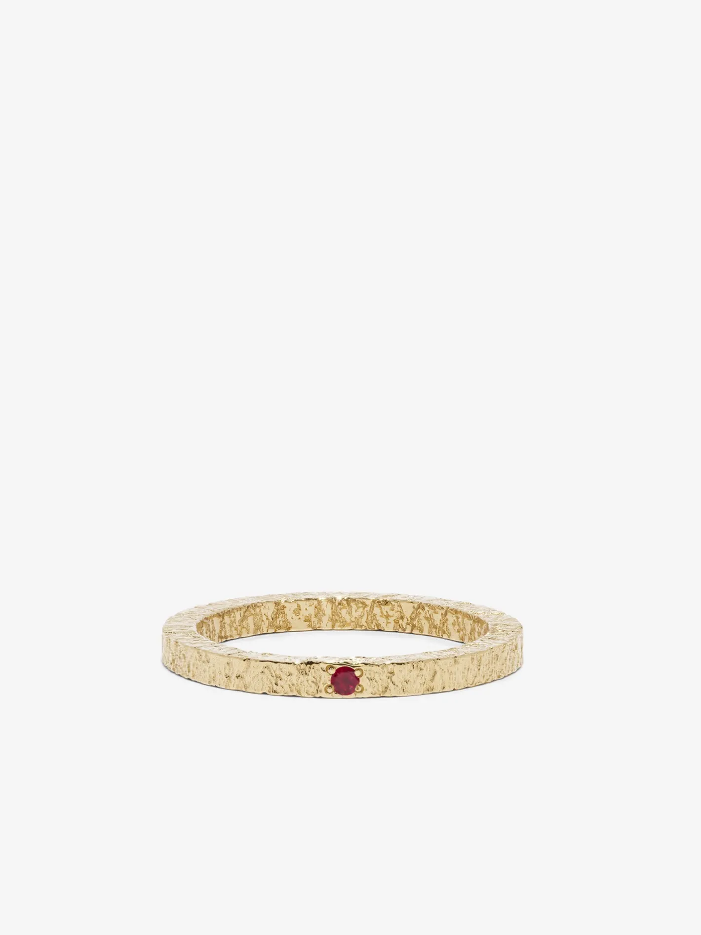 Petite Textured Ruby Band<AZLEE Jewelry Online