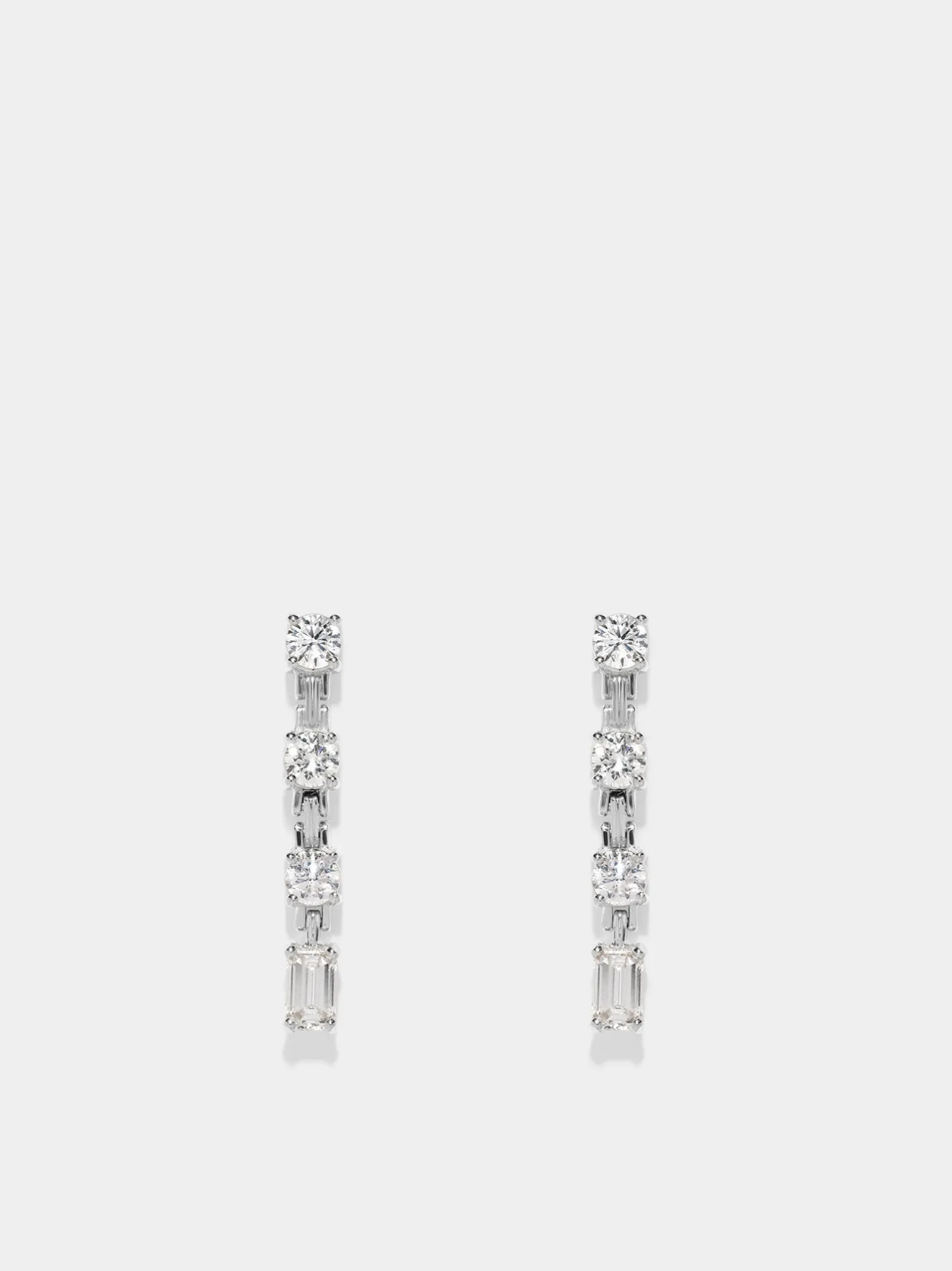 Pirouette Large Strand Diamond Earrings<AZLEE Jewelry Sale