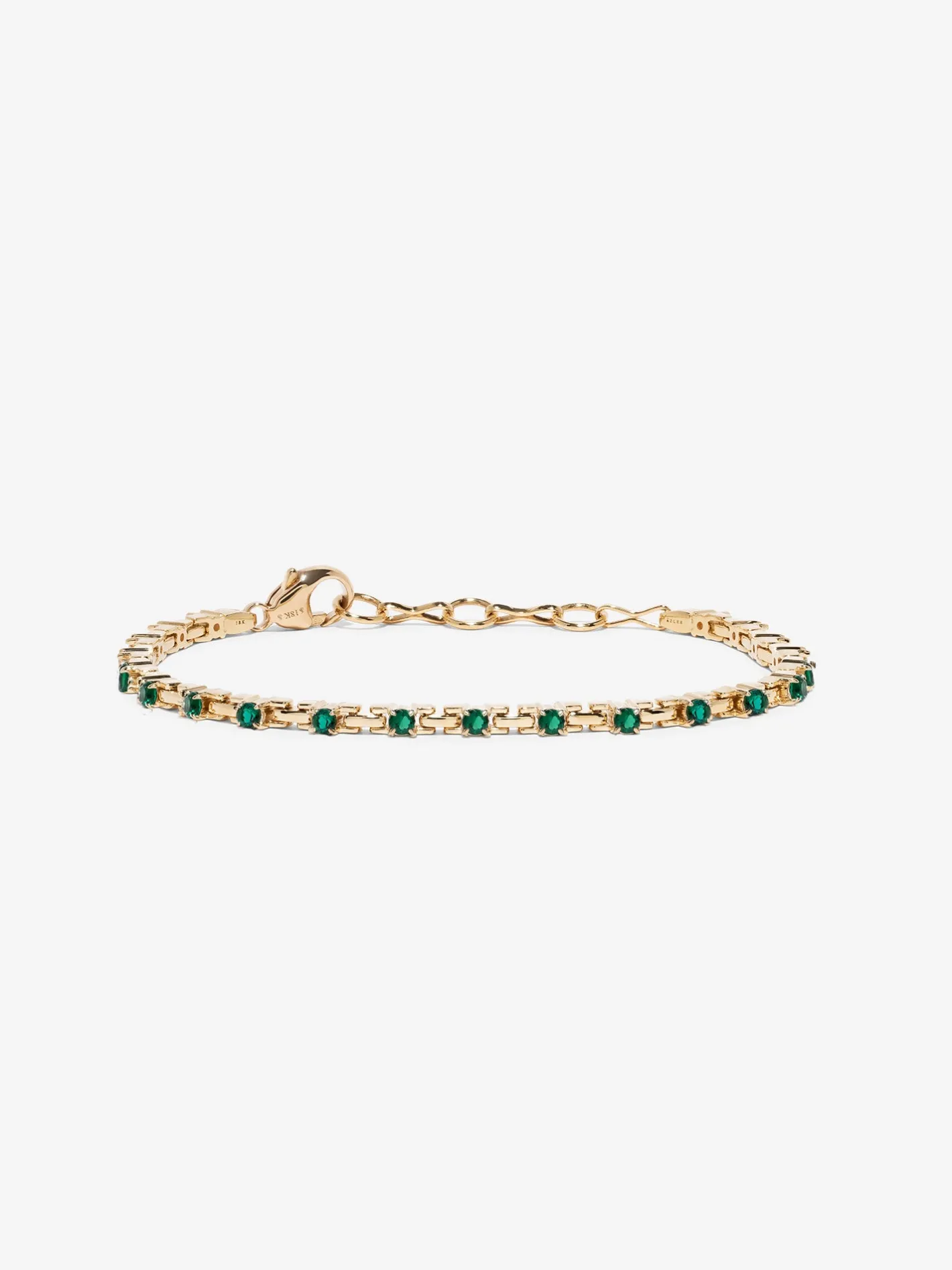 Pirouette Small Emerald Bracelet<AZLEE Jewelry Cheap