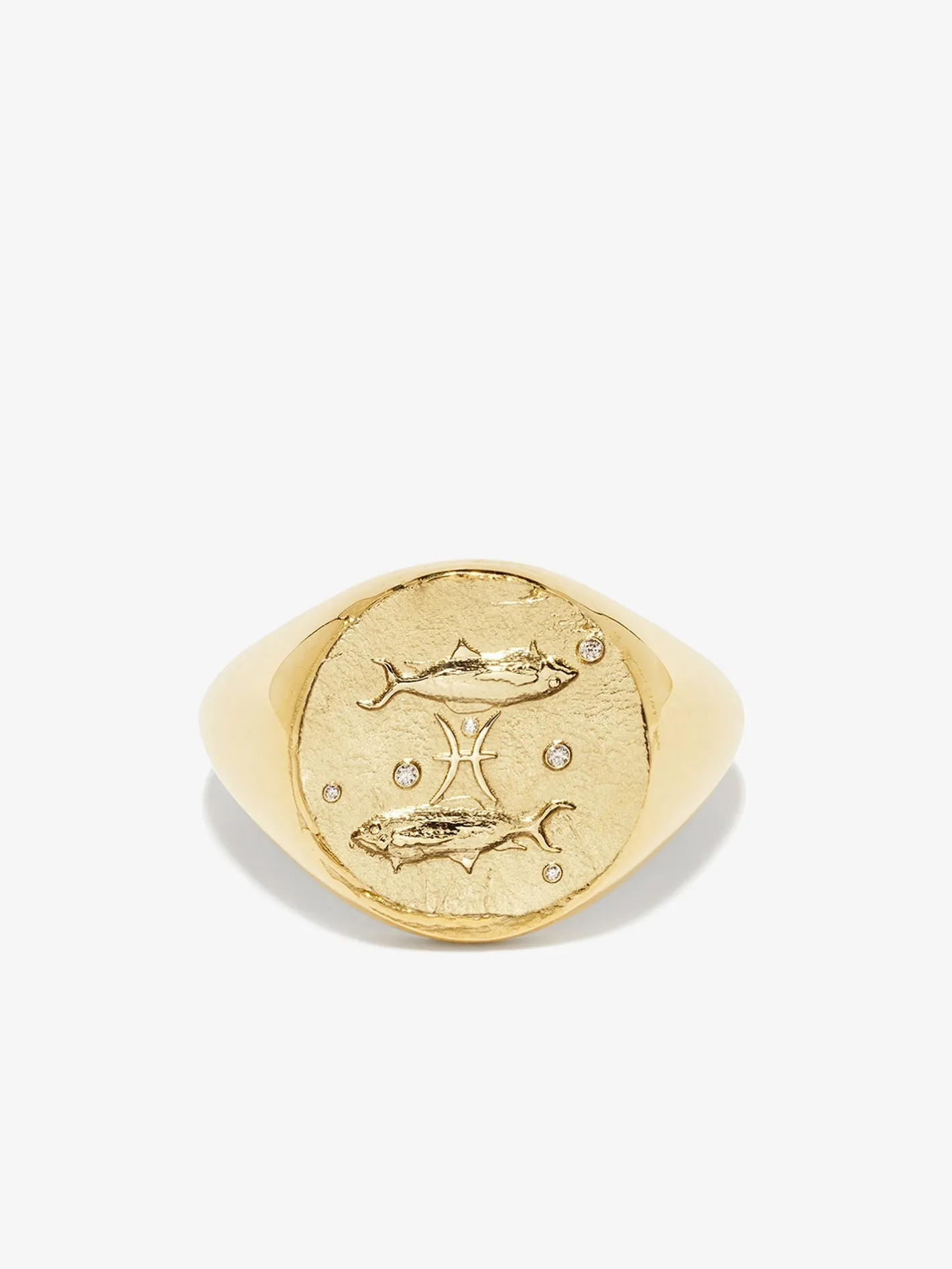 Pisces Signet Ring<AZLEE Jewelry Clearance