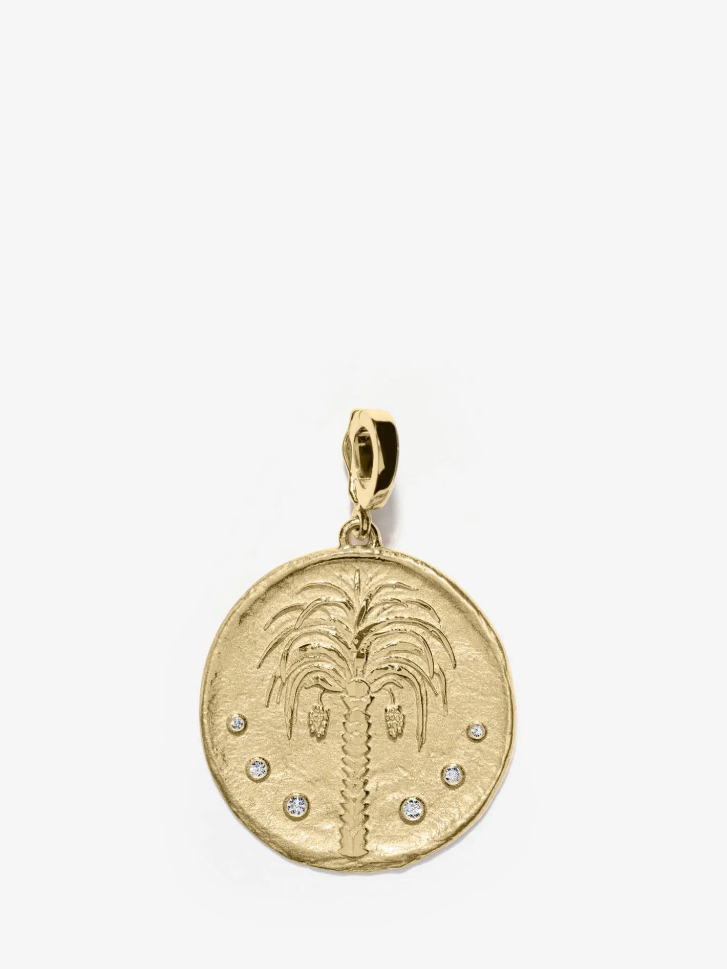 Prosperity Palm Large Diamond Coin Charm<AZLEE Jewelry Discount