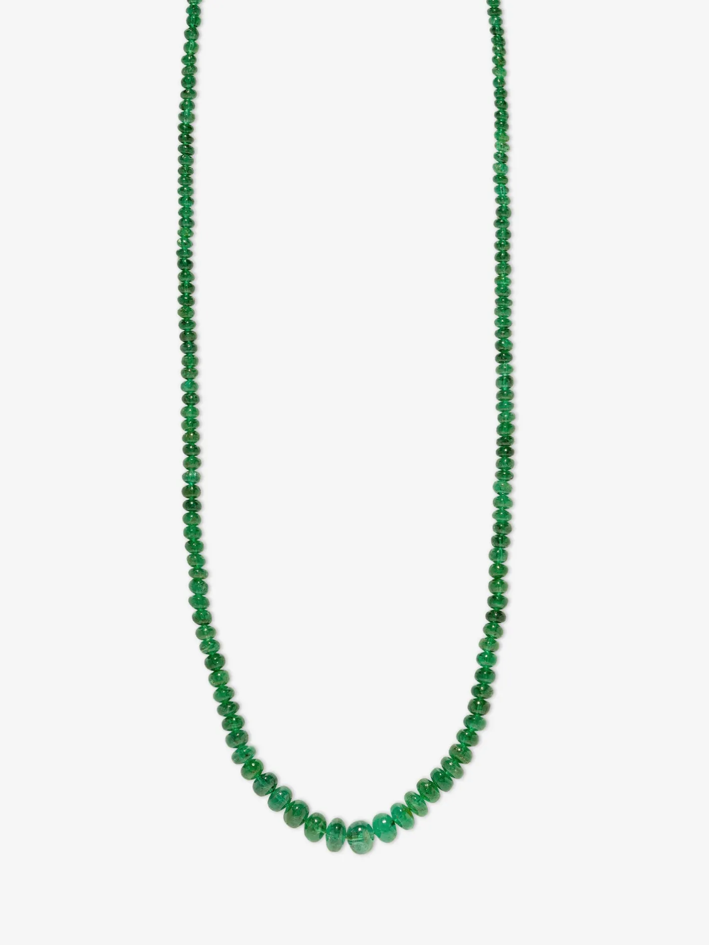 Rich Emerald Bead Necklace<AZLEE Jewelry Online