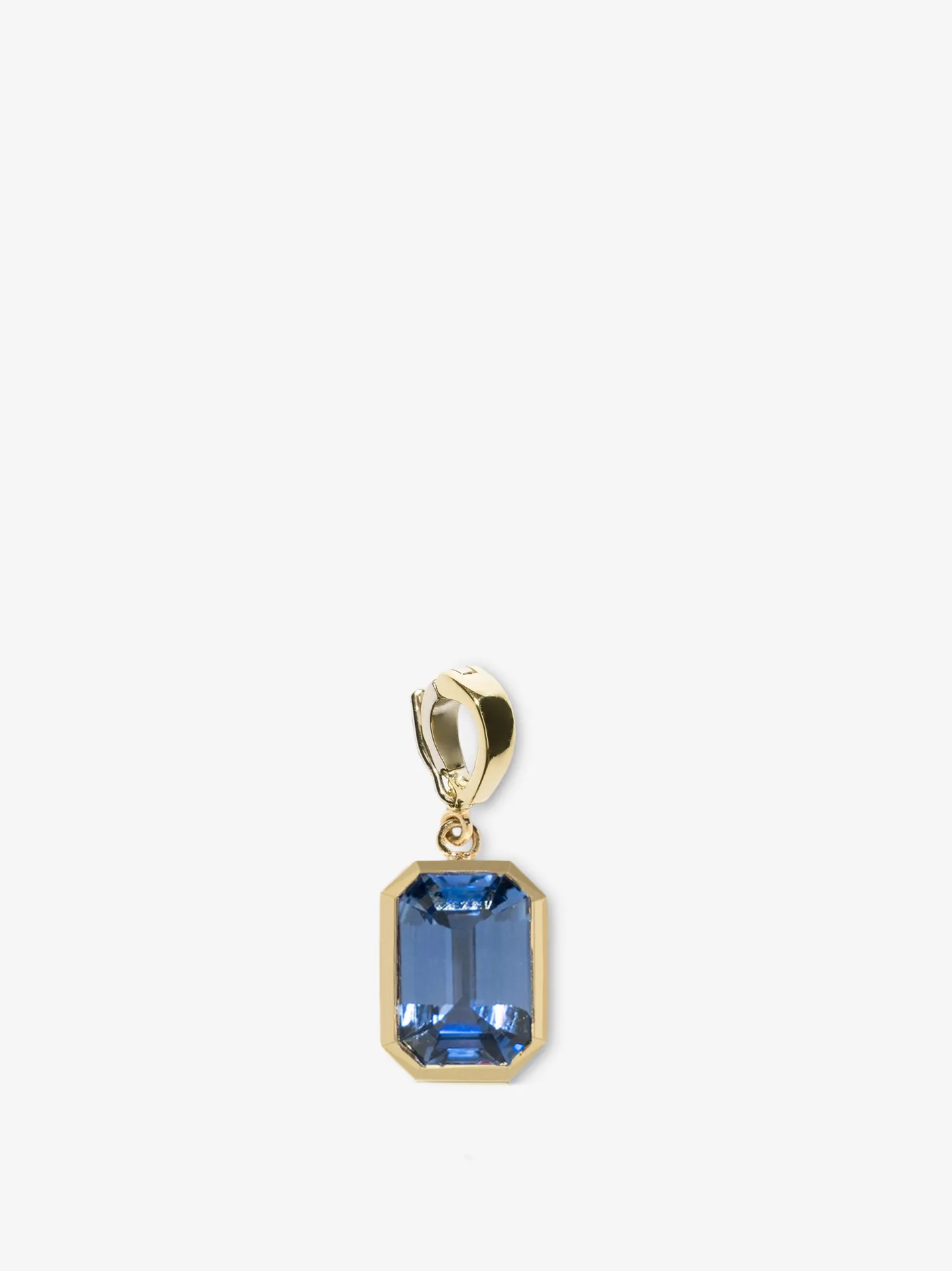 Rich Large Bezel Sapphire Charm<AZLEE Jewelry Outlet