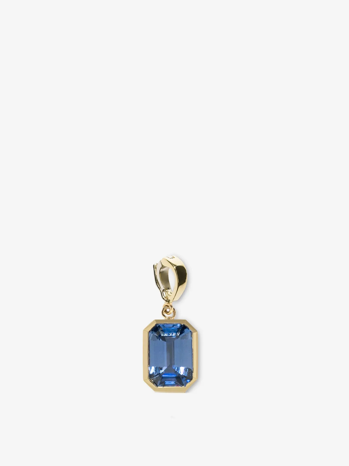 Rich Medium Bezel Sapphire Charm<AZLEE Jewelry Best Sale