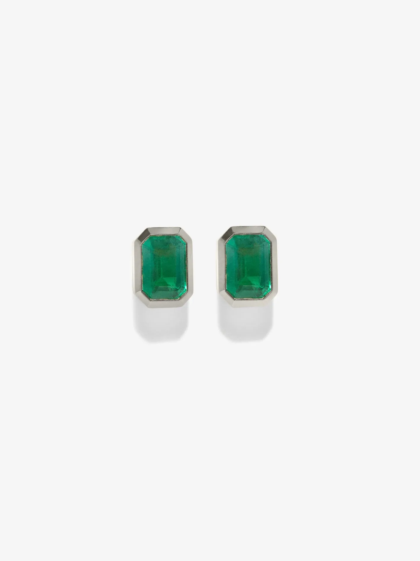 Rich Medium Emerald Studs<AZLEE Jewelry Sale