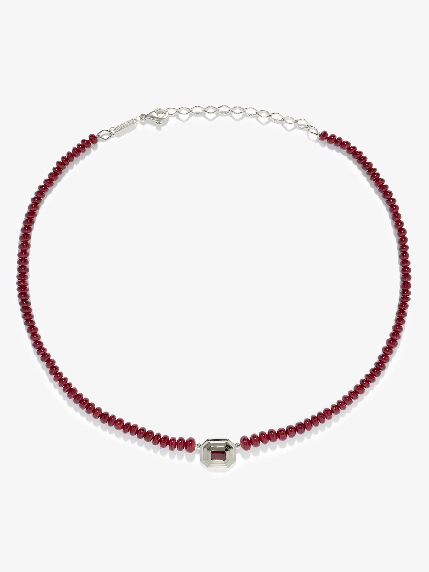 Rich Ruby Bead Staircase Necklace<AZLEE Jewelry Discount