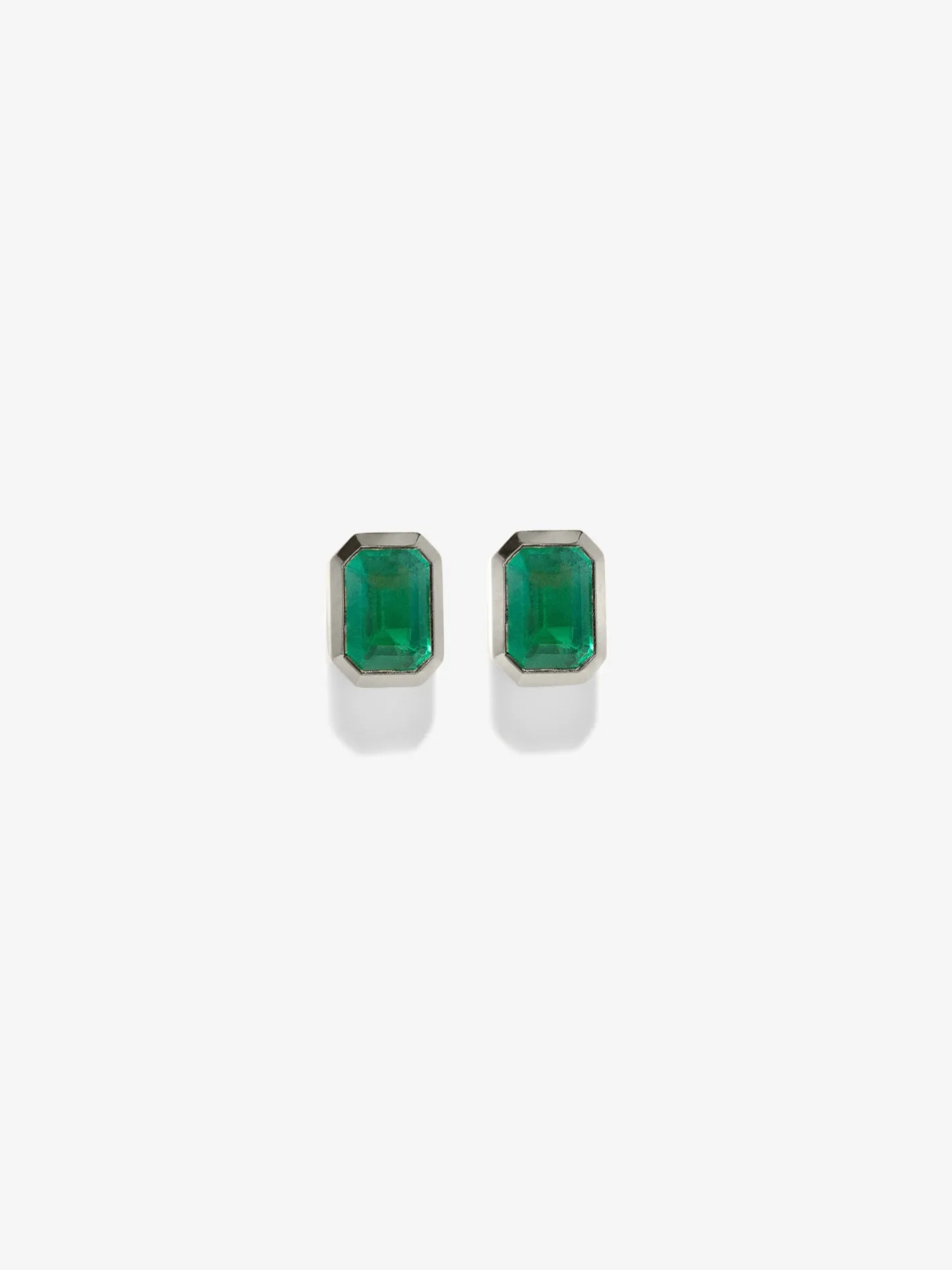 Rich Small Emerald Studs<AZLEE Jewelry Best