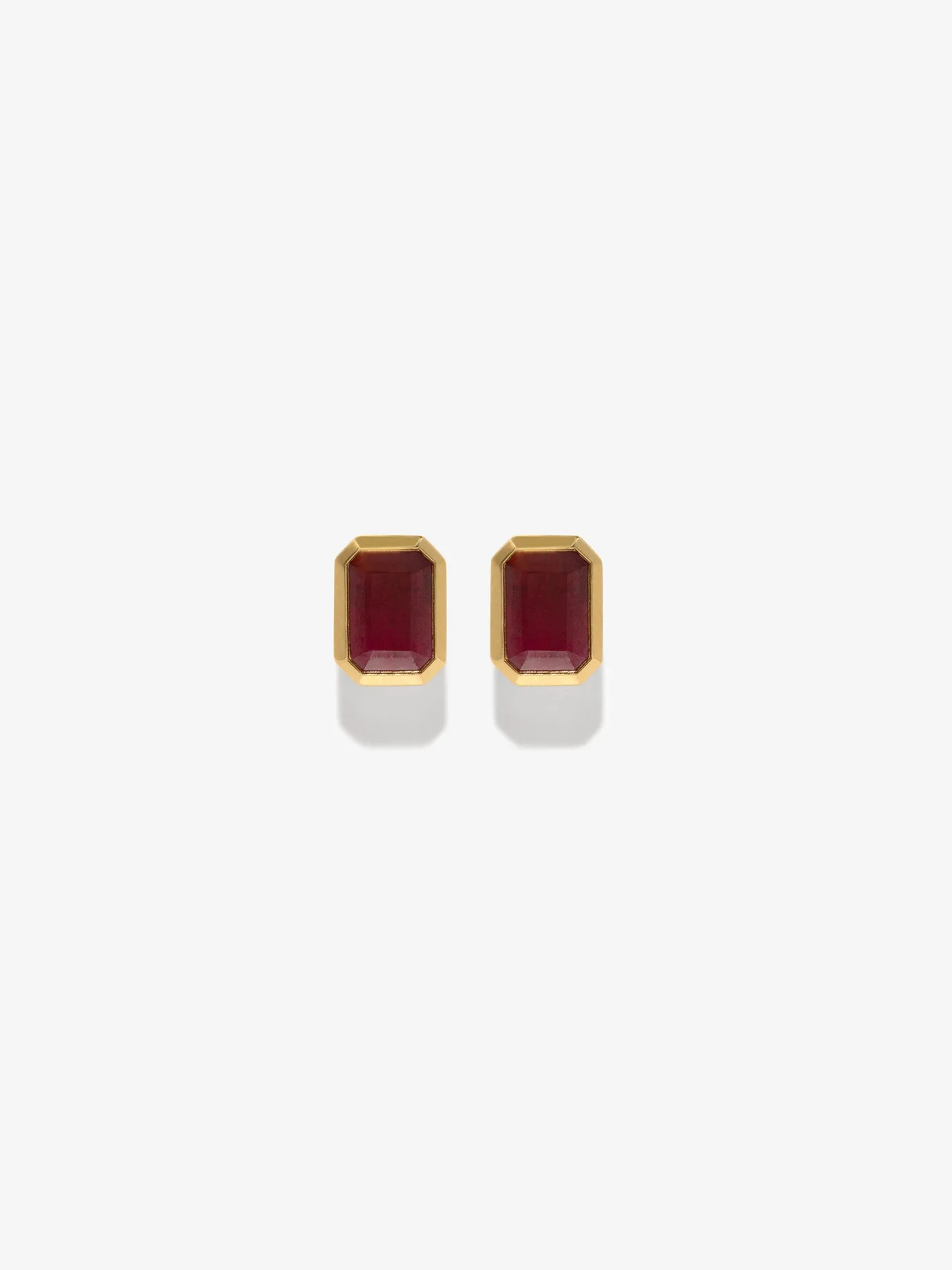 Rich Small Ruby Studs<AZLEE Jewelry Outlet