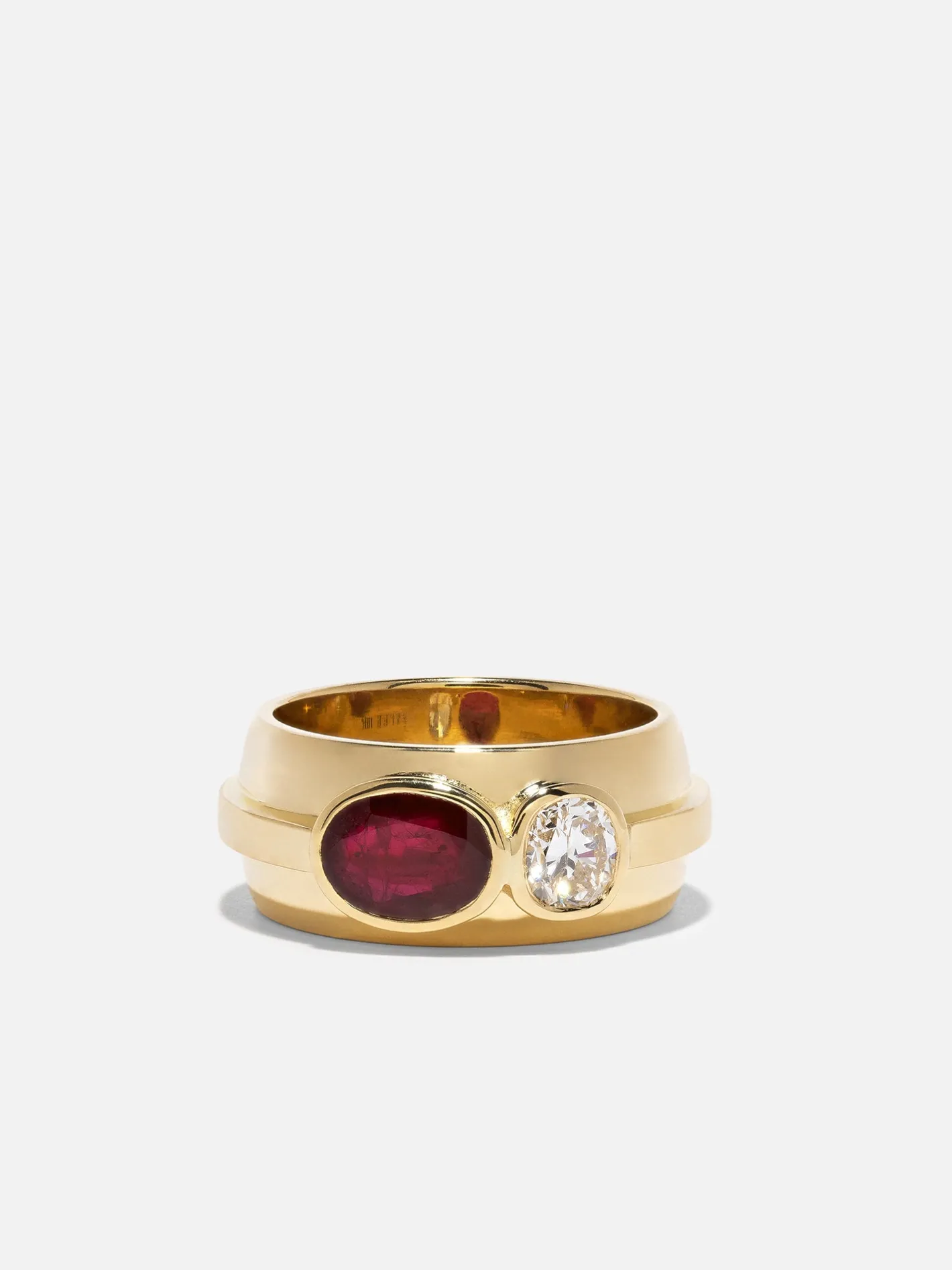 Ruby & Diamond Duet Ring<AZLEE Jewelry Sale