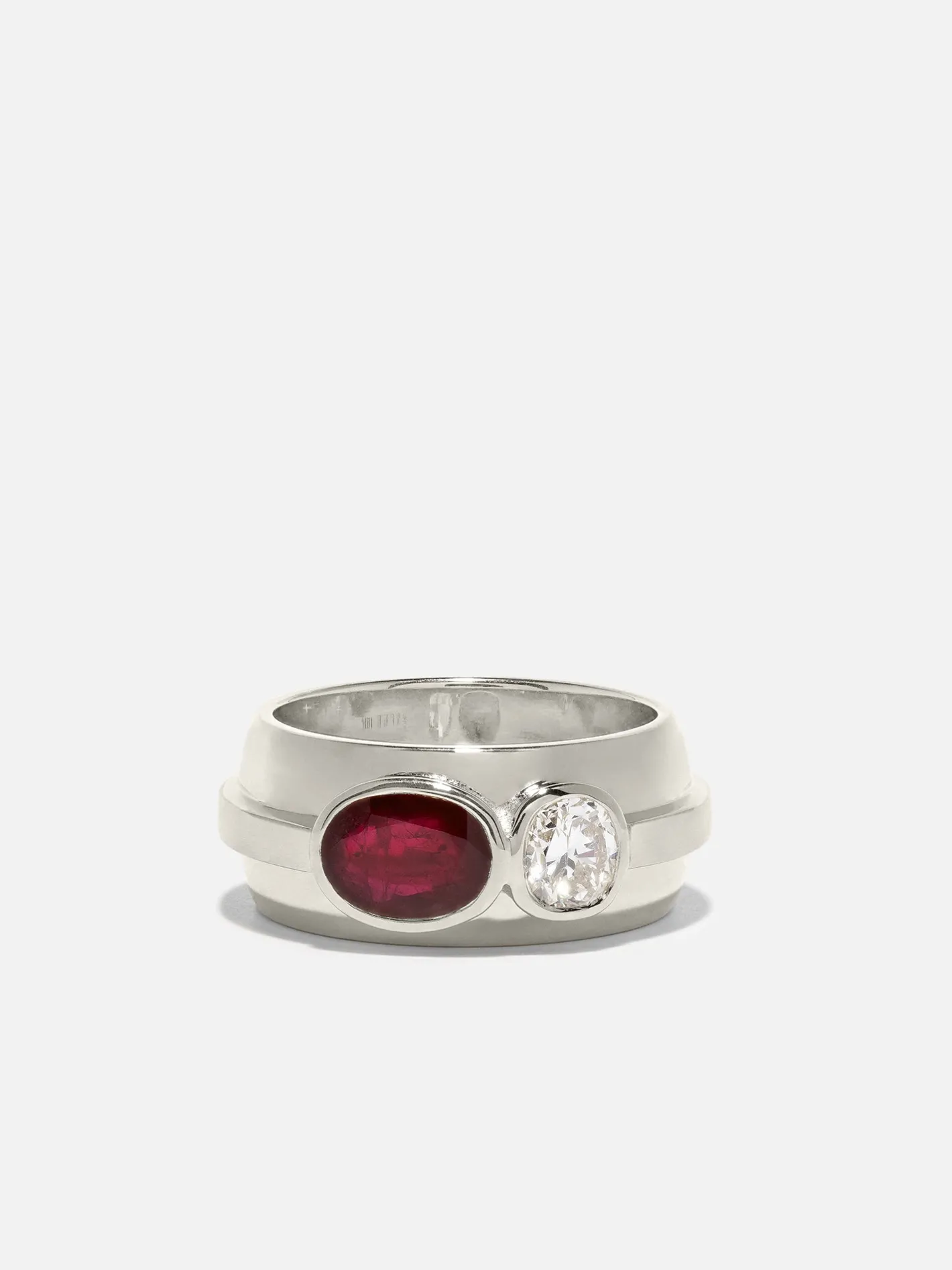 Ruby & Diamond Duet Ring<AZLEE Jewelry Sale