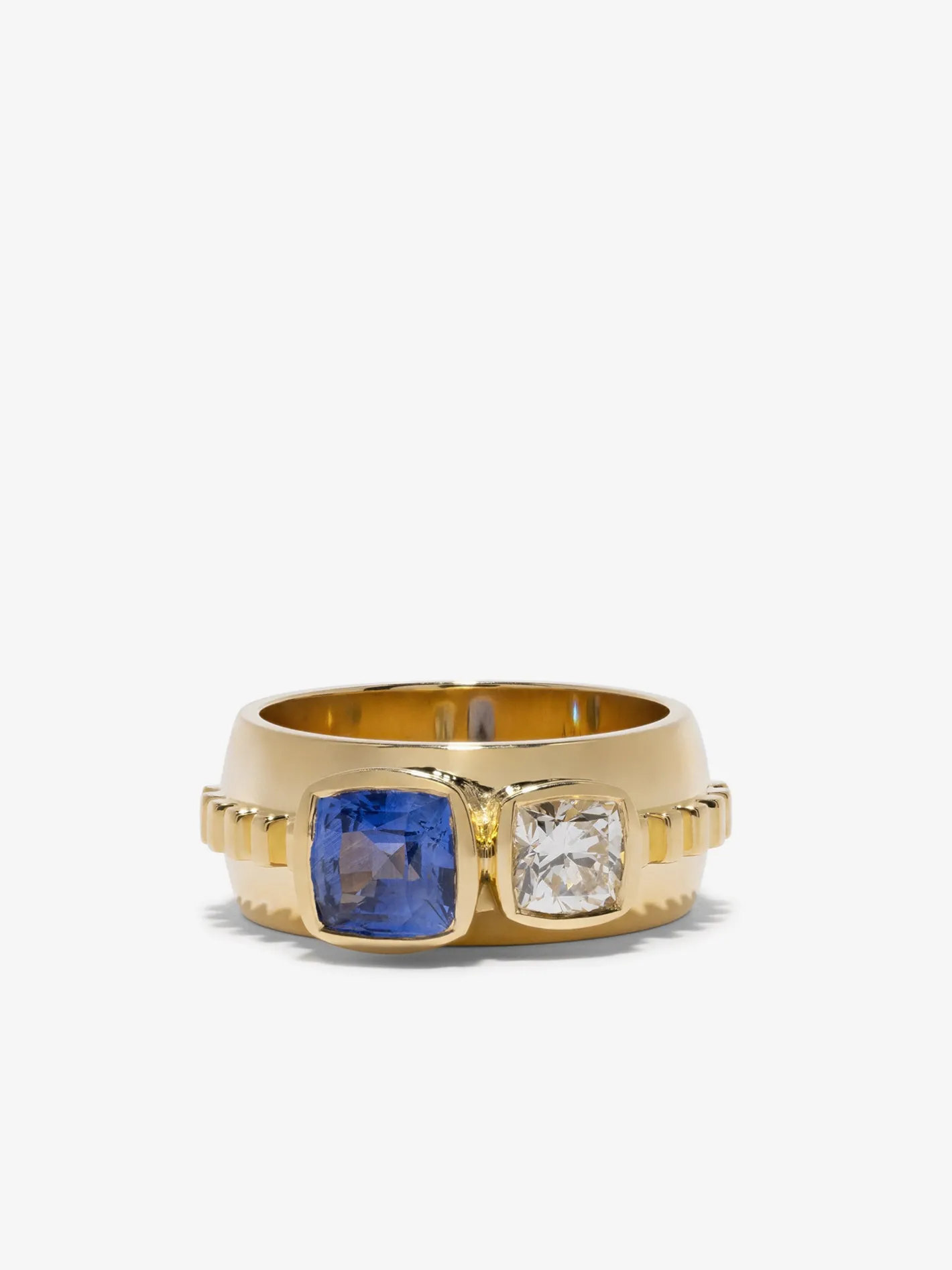 Sapphire & Diamond Duet Ring<AZLEE Jewelry Shop