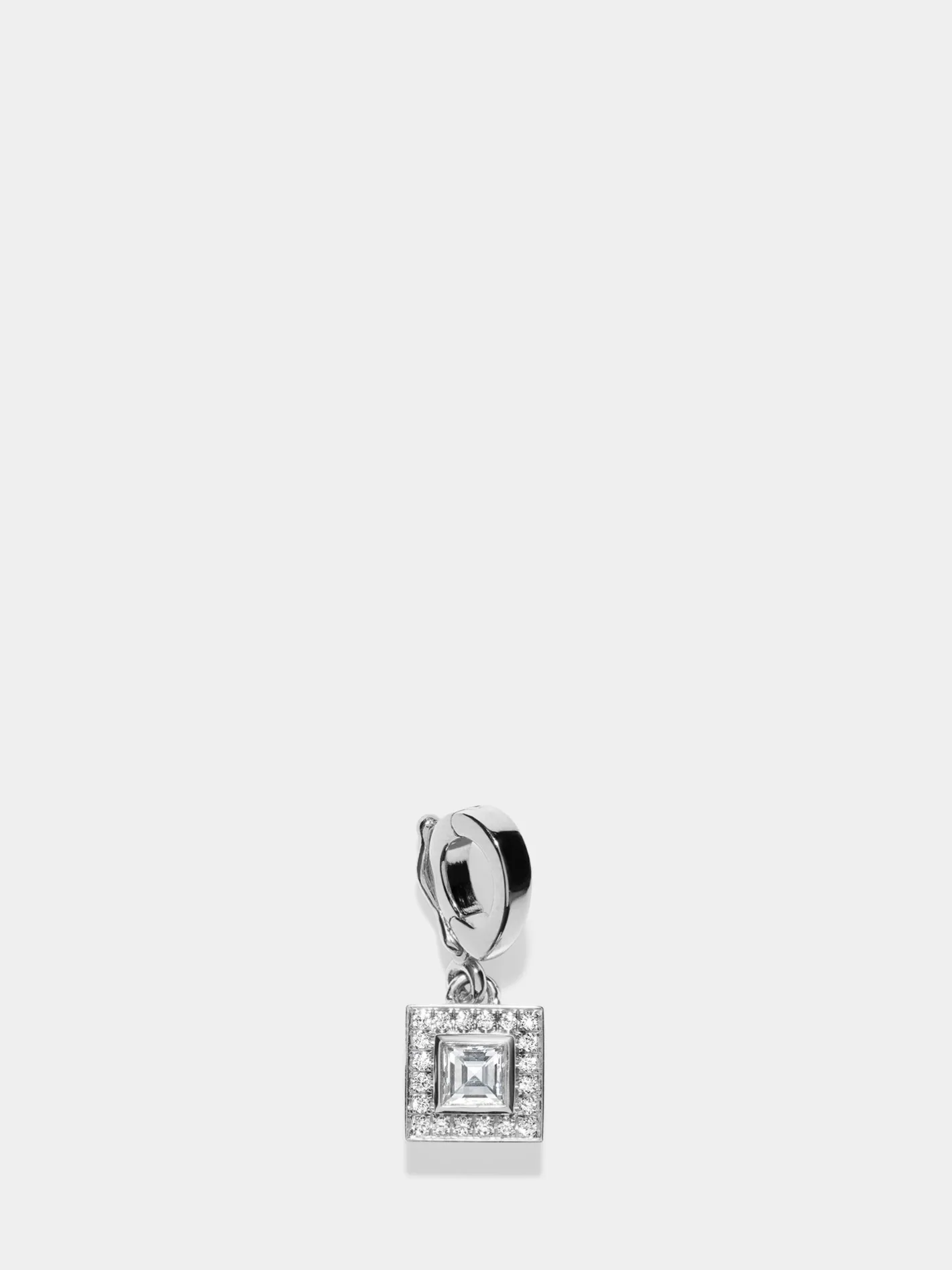 Silhouette Small Carre Diamond Charm<AZLEE Jewelry Online