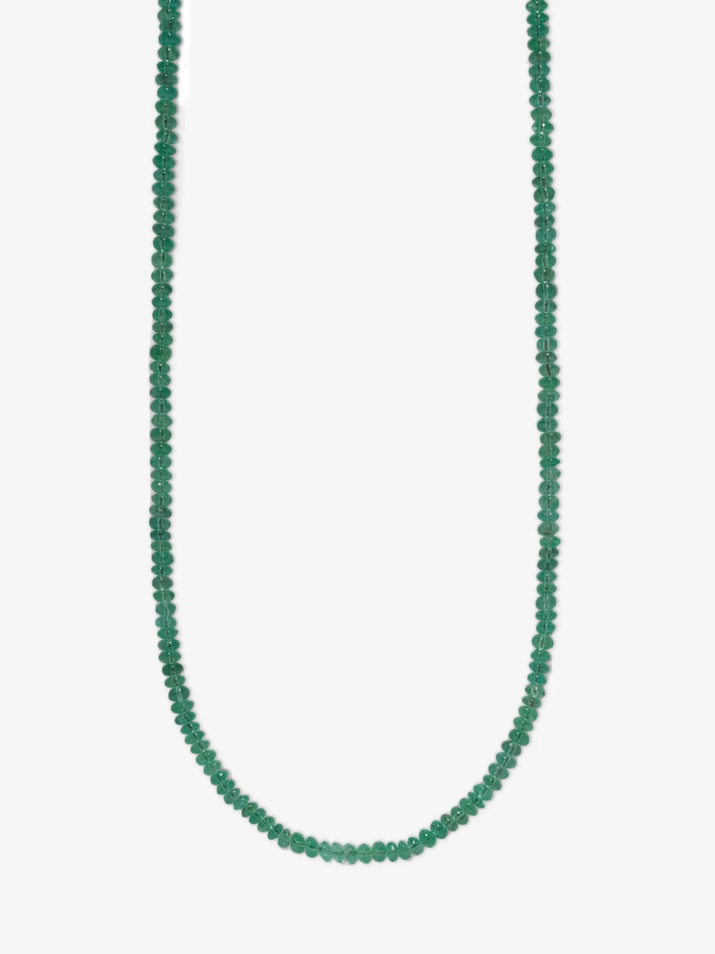 Small Dark Green Emerald Bead Necklace<AZLEE Jewelry Sale