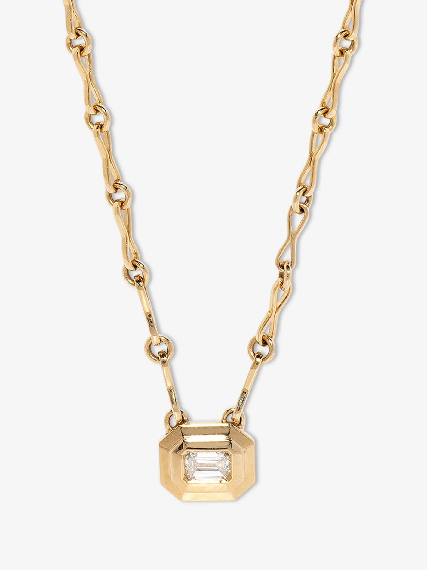 Staircase Diamond Motif Chain Necklace<AZLEE Jewelry Discount