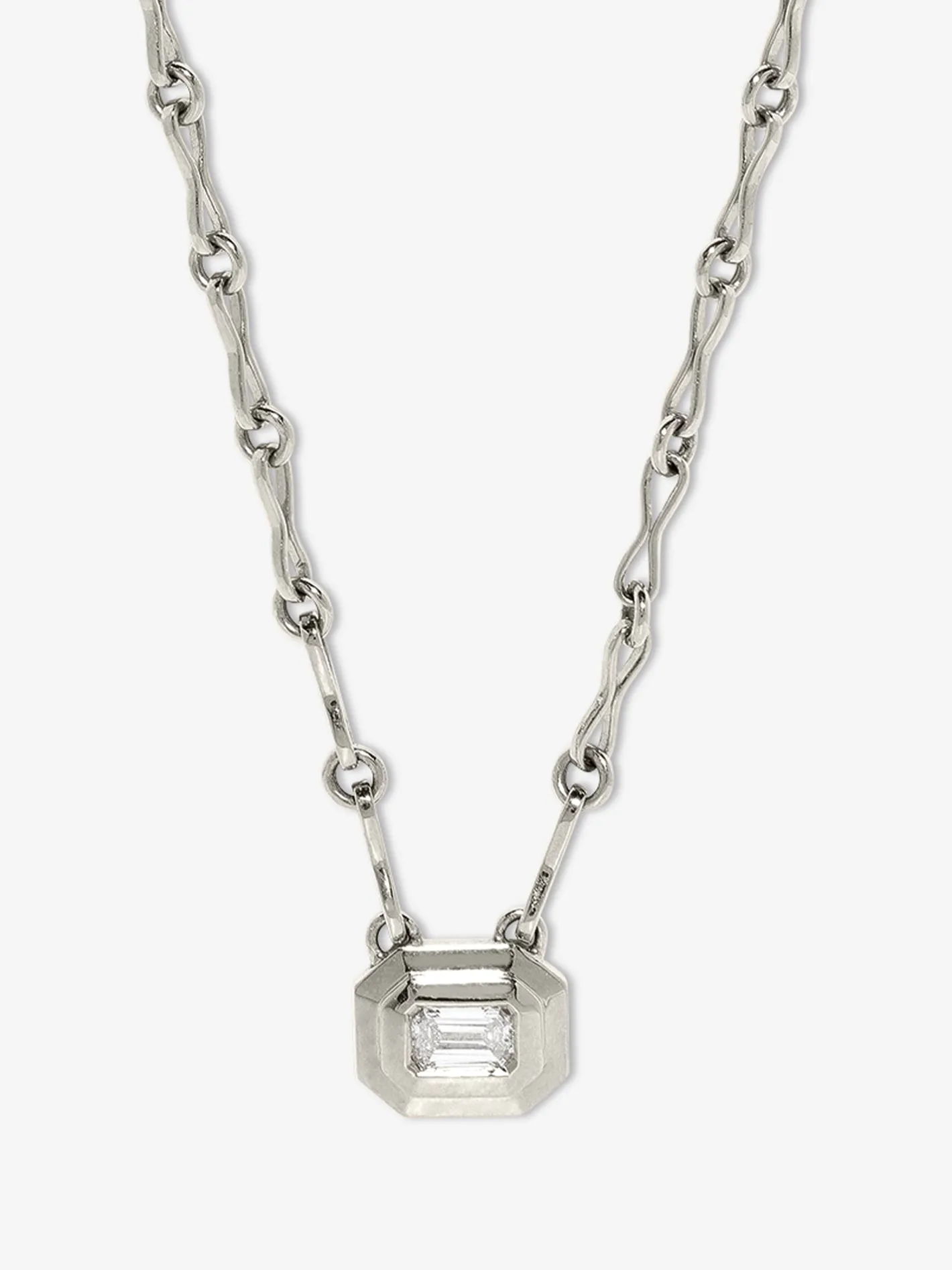 Staircase Diamond Motif Chain Necklace<AZLEE Jewelry Discount