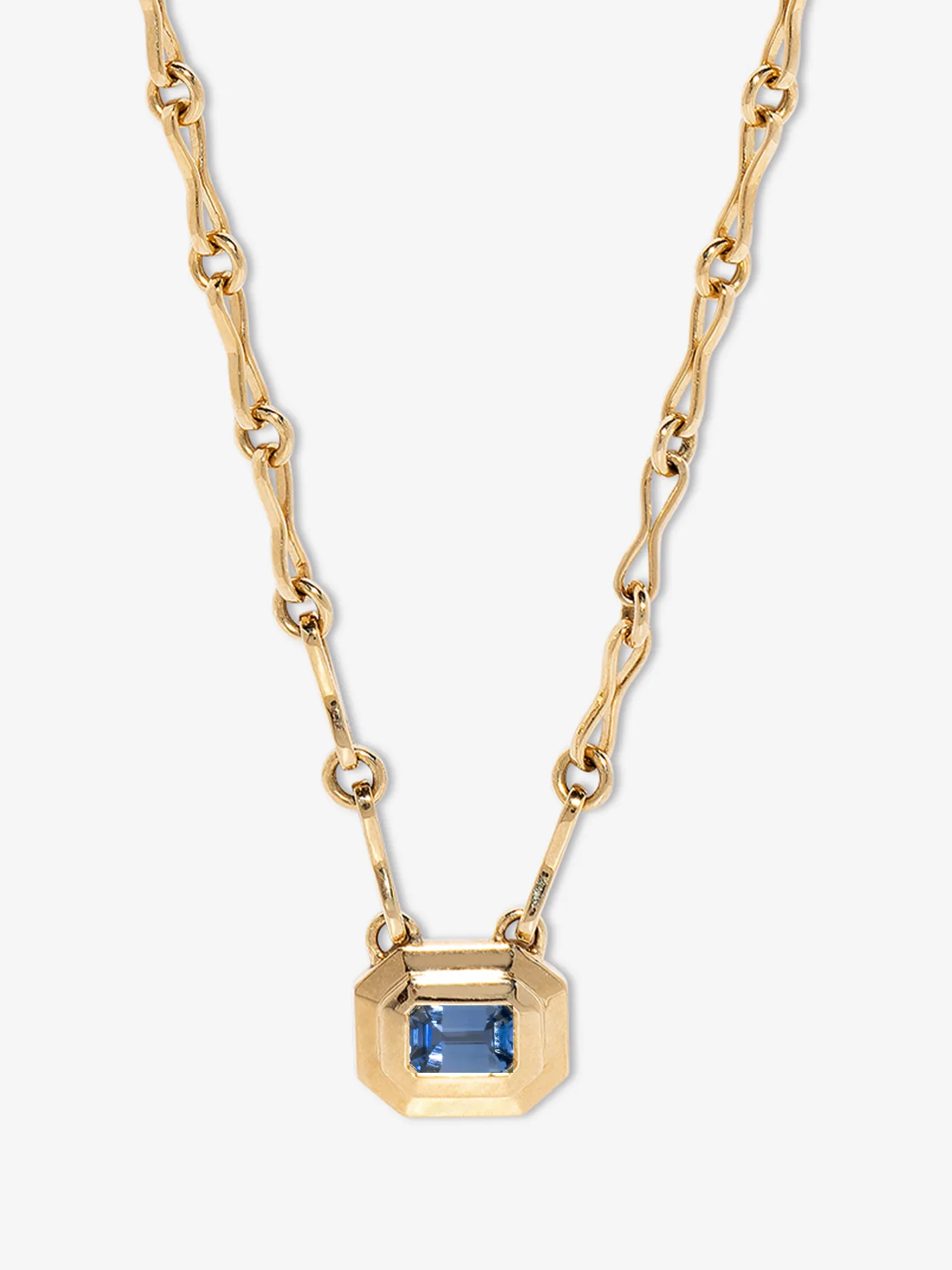 Staircase Sapphire Motif Chain Necklace<AZLEE Jewelry Cheap