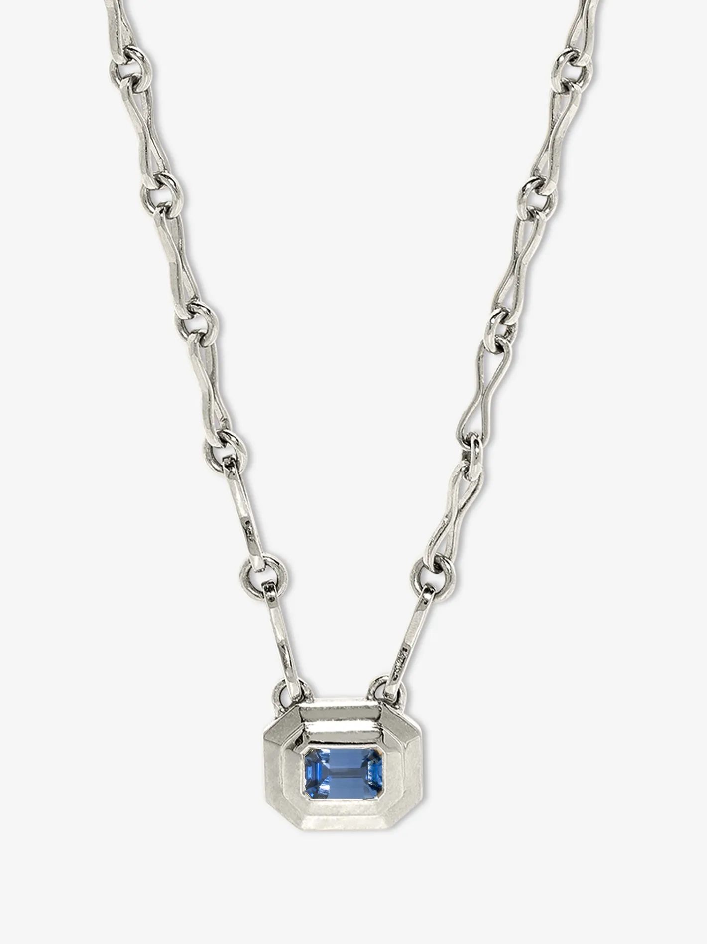 Staircase Sapphire Motif Chain Necklace<AZLEE Jewelry Cheap