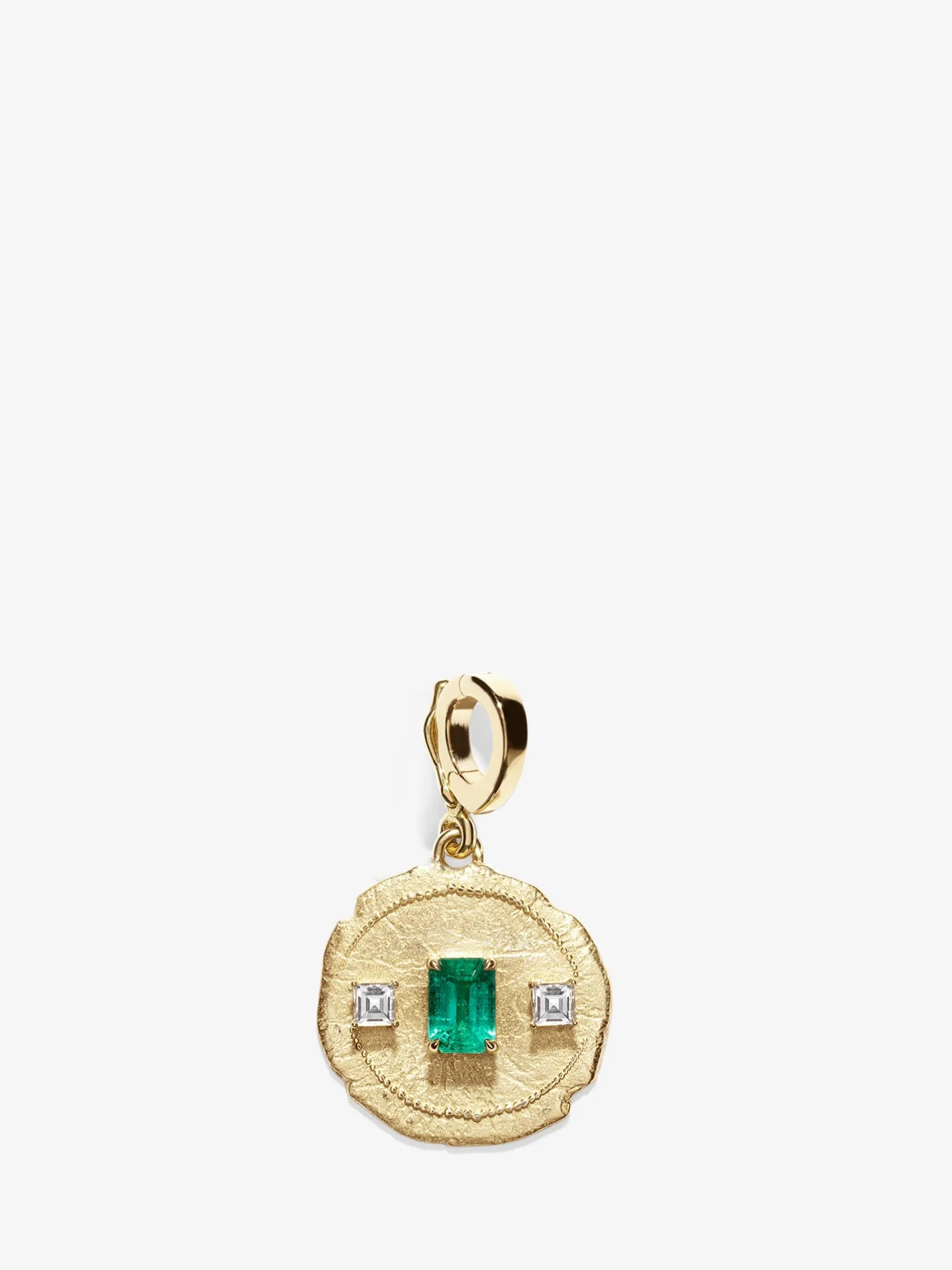 Trio Small Emerald Coin<AZLEE Jewelry Cheap