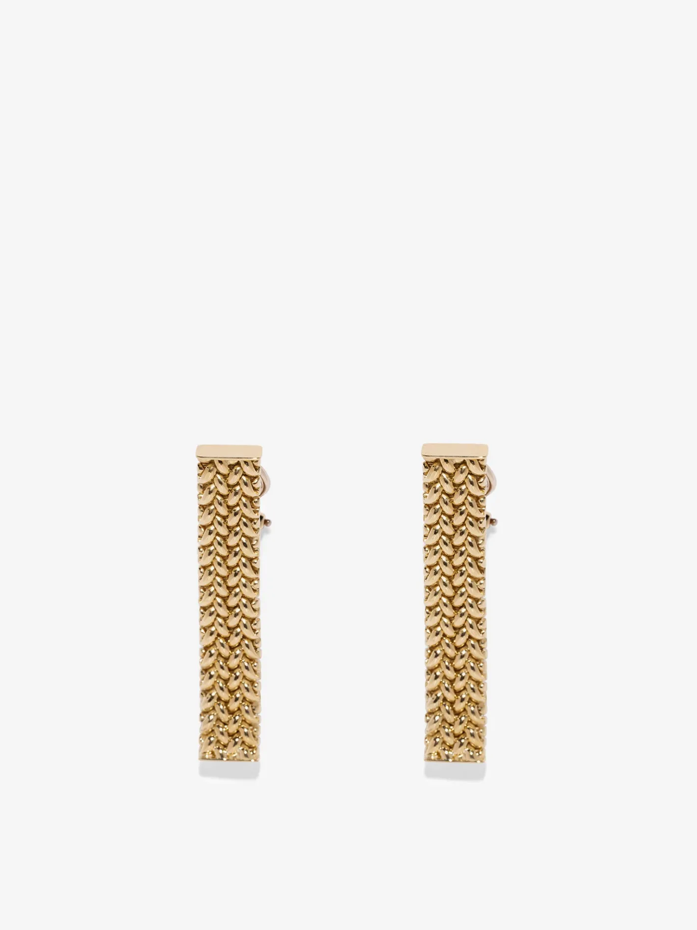 Woven Chain Earrings<AZLEE Jewelry Shop